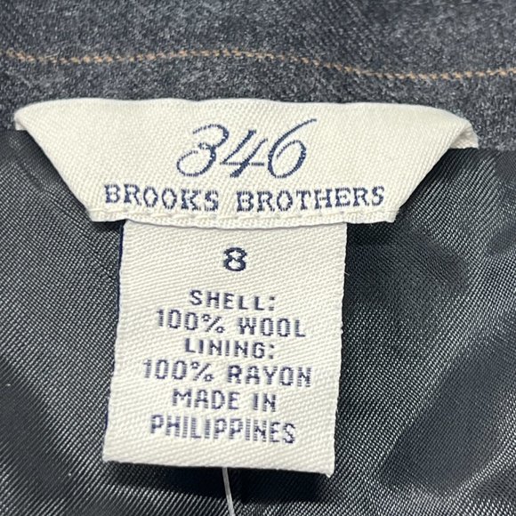 Brooks Brothers 346 Womens Sz 8 Jacket Blazer New Gray Striped NWT - Picture 4 of 7